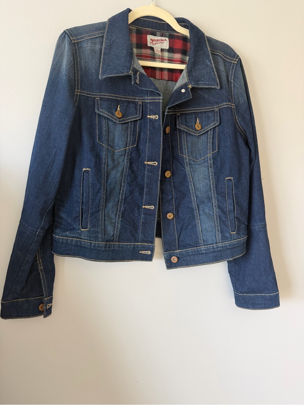 Arizona Jeans Co. Cropped Denim Jacket Size large